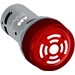 Paneelzoemer Drukknoppen / Compact ABB Componenten Buzzer pulserend rood verlicht 230Vac 1SFA619600R6131